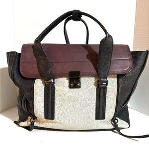3.1 Phillip Lim pasli tricolor  and  Leather tote bag